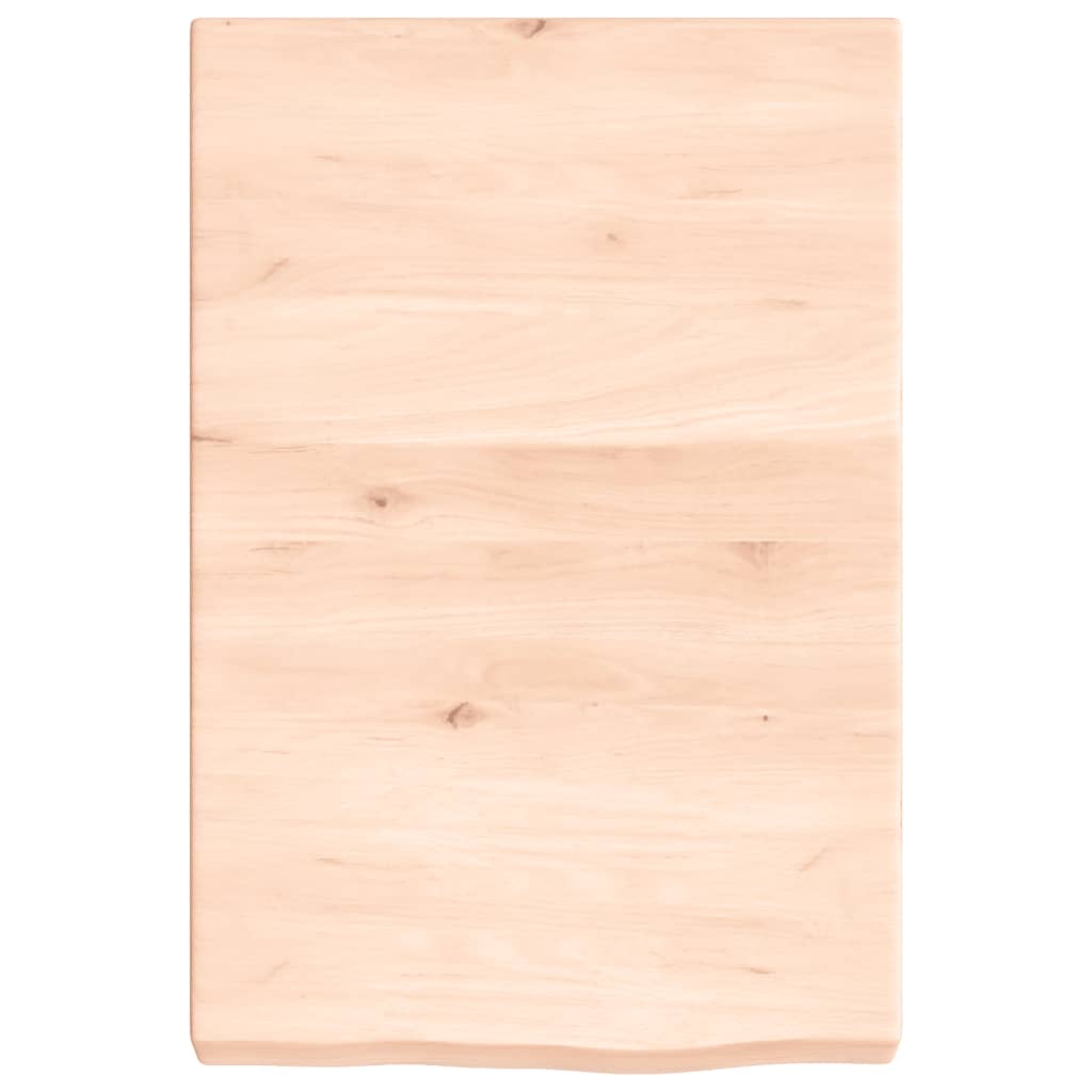 vidaXL Półka, 40x60x(2-6) cm, surowe lite drewno dębowe