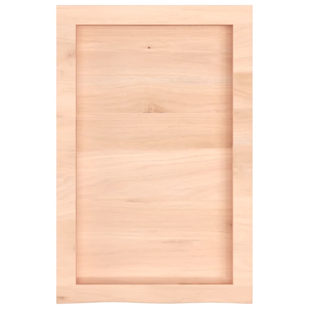 vidaXL Półka, 40x60x(2-6) cm, surowe lite drewno dębowe