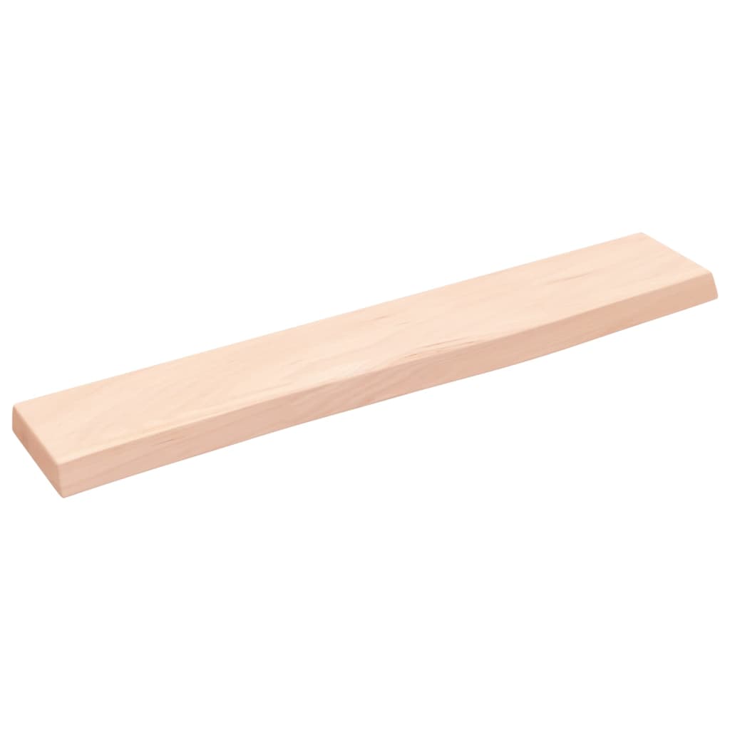 vidaXL Półka, 60x10x2 cm, surowe lite drewno dębowe