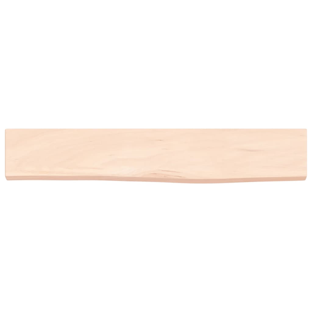 vidaXL Półka, 60x10x2 cm, surowe lite drewno dębowe
