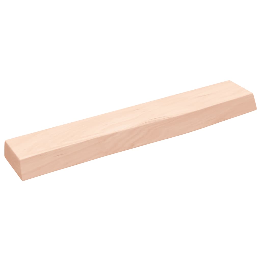 vidaXL Półka, 60x10x4 cm, surowe lite drewno dębowe