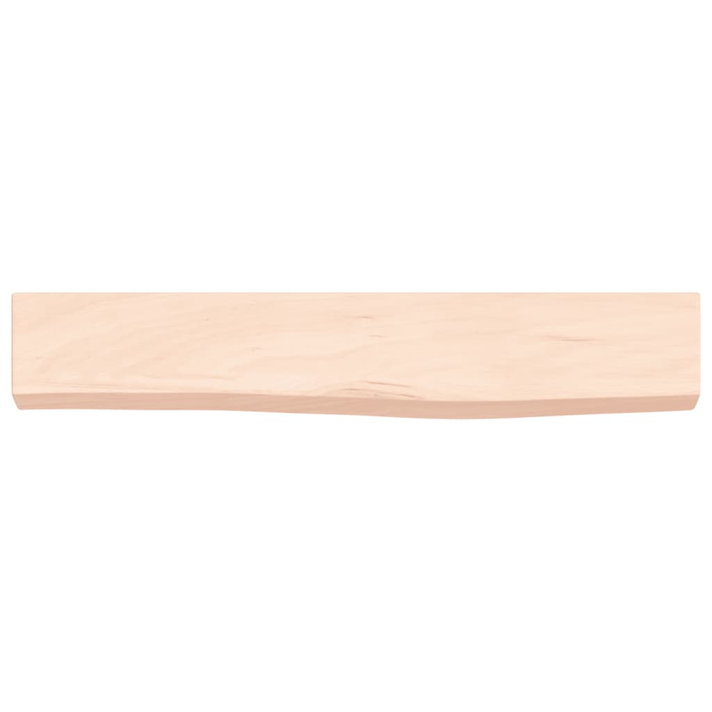 vidaXL Półka, 60x10x4 cm, surowe lite drewno dębowe