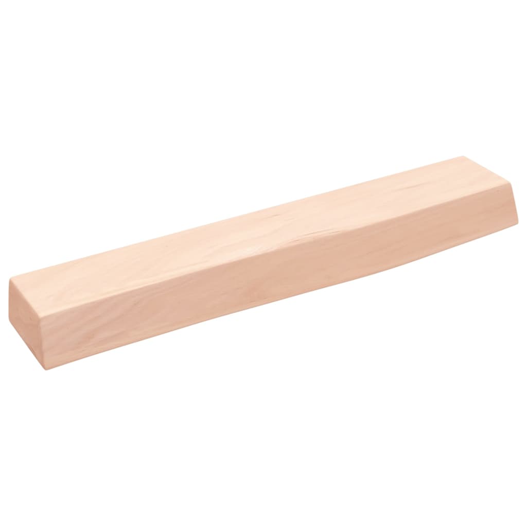 vidaXL Półka, 60x10x6 cm, surowe lite drewno dębowe