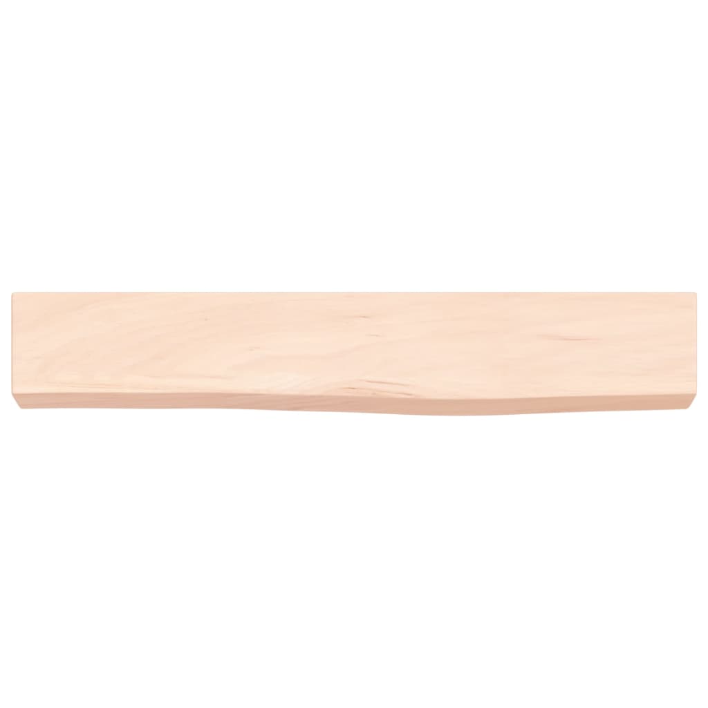 vidaXL Półka, 60x10x6 cm, surowe lite drewno dębowe