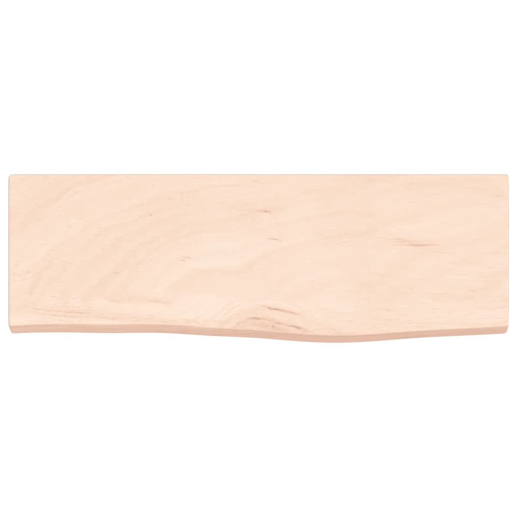 vidaXL Półka, 60x20x2 cm, surowe lite drewno dębowe