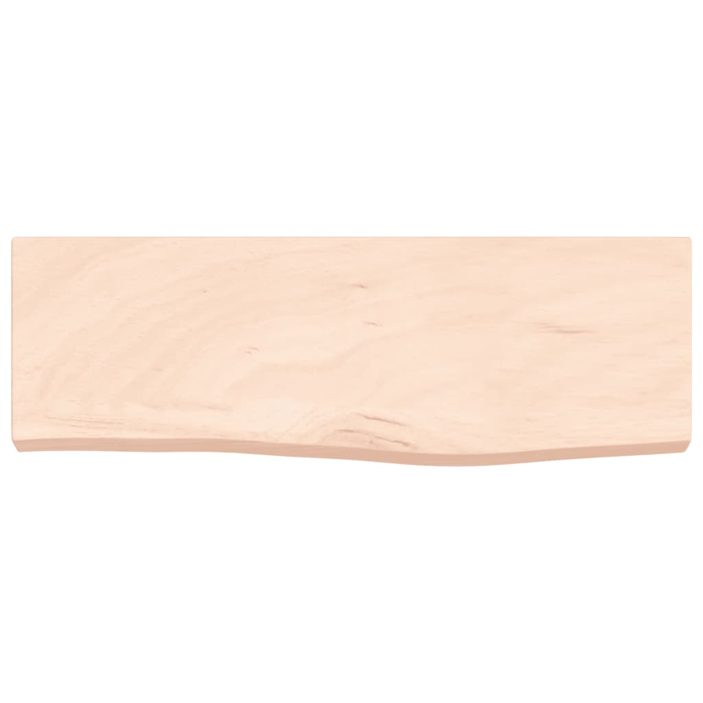vidaXL Półka, 60x20x4 cm, surowe lite drewno dębowe