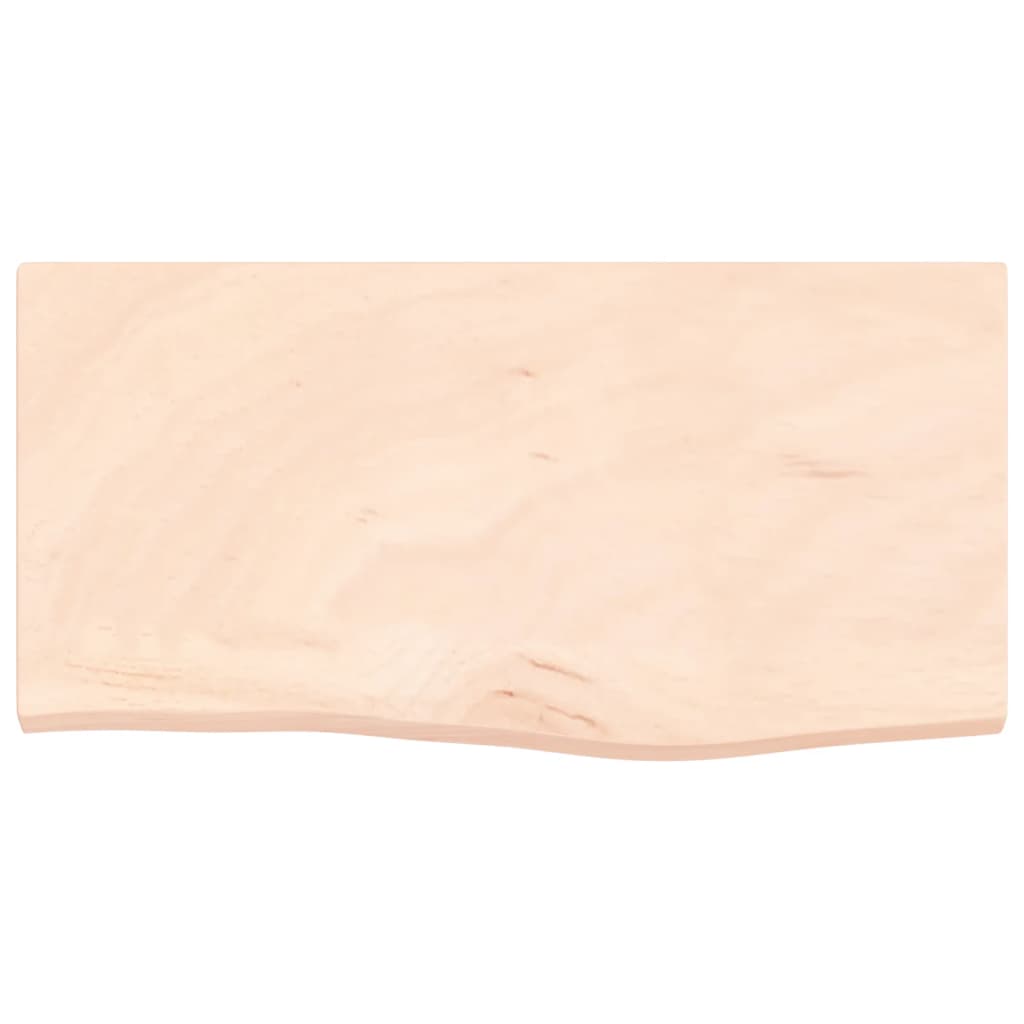 vidaXL Półka, 60x30x2 cm, surowe lite drewno dębowe