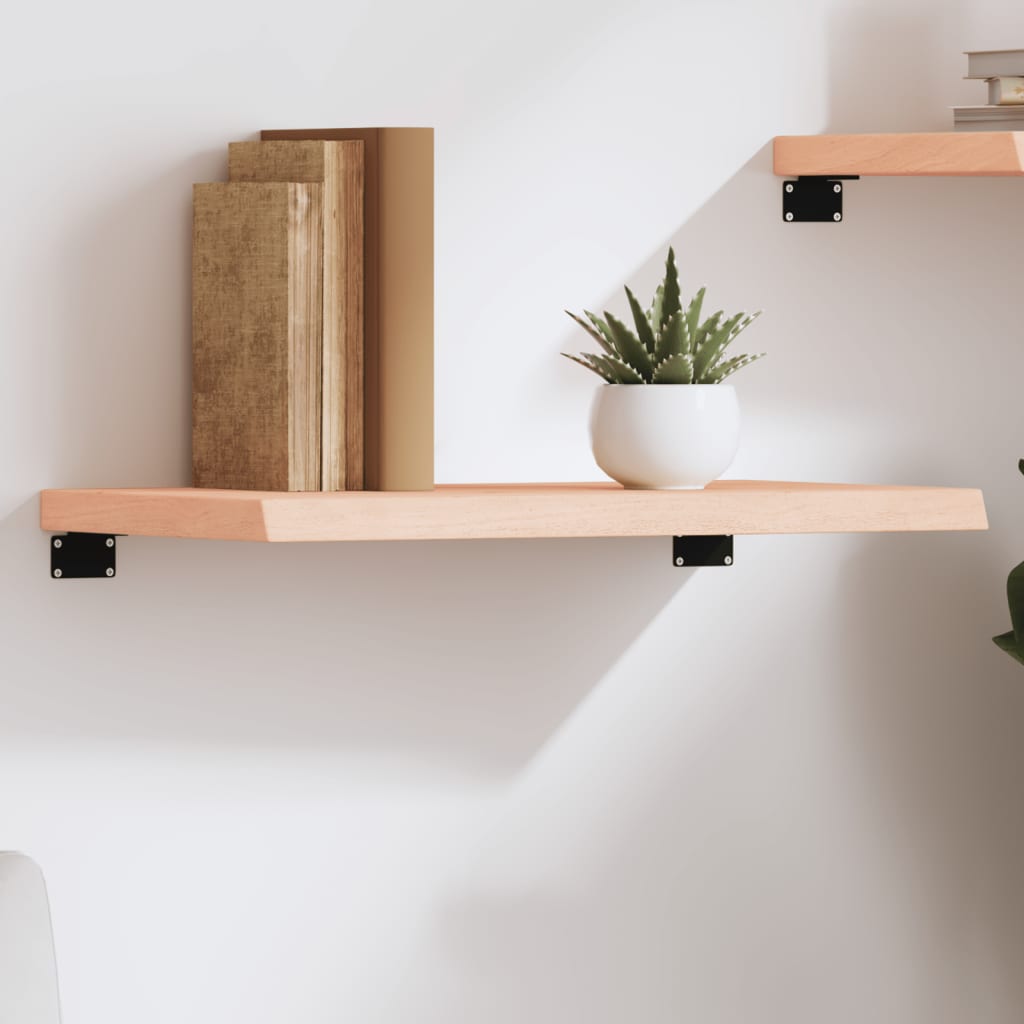 vidaXL Półka, 60x30x(2-4) cm, surowe lite drewno dębowe