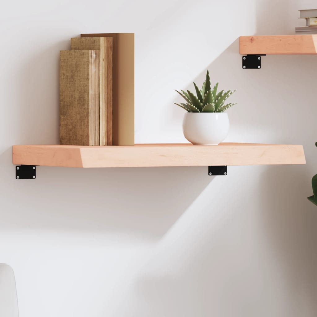 vidaXL Półka, 60x30x(2-6) cm, surowe lite drewno dębowe