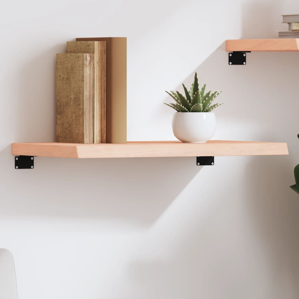 vidaXL Półka, 60x40x(2-4) cm, surowe lite drewno dębowe