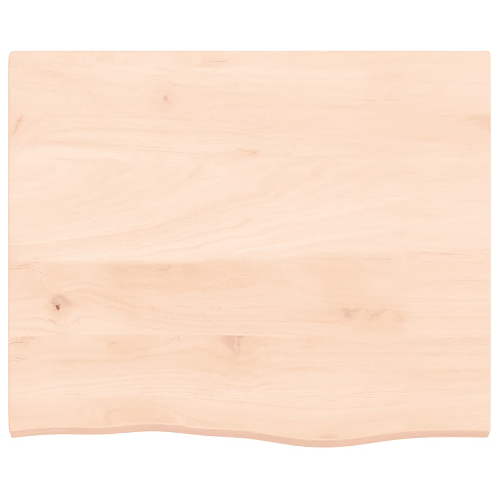 vidaXL Półka, 60x50x2 cm, surowe lite drewno dębowe