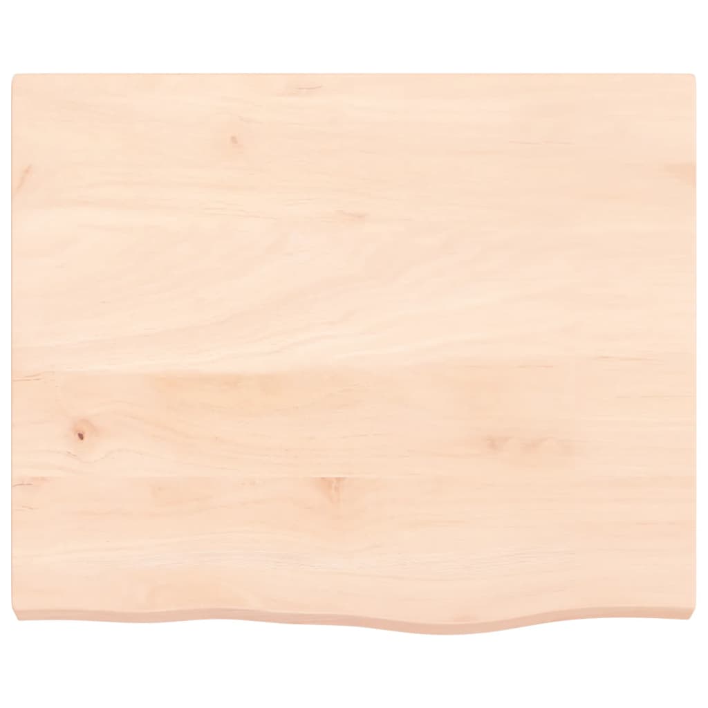 vidaXL Półka, 60x50x(2-4) cm, surowe lite drewno dębowe