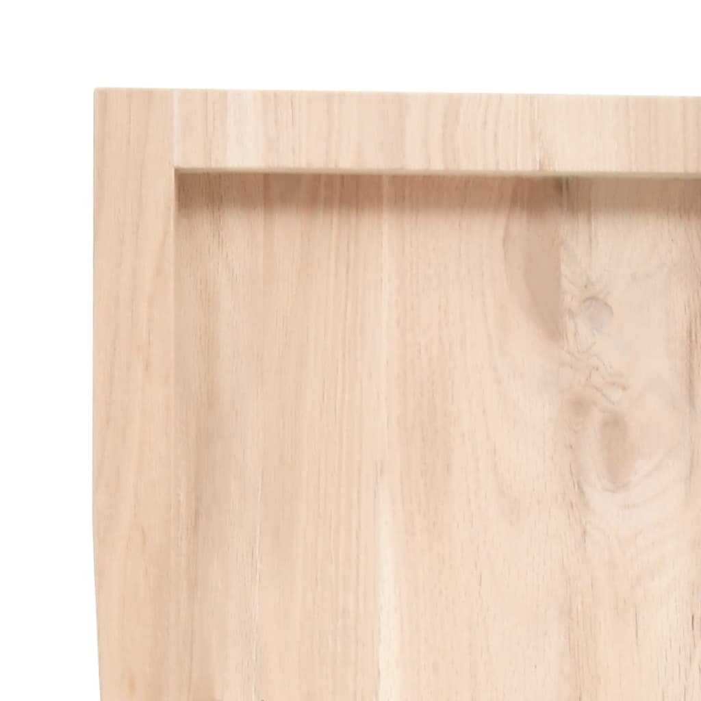 vidaXL Półka, 60x50x(2-6) cm, surowe lite drewno dębowe