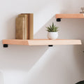 vidaXL Półka, 60x50x(2-6) cm, surowe lite drewno dębowe
