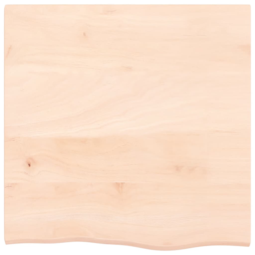vidaXL Półka, 60x60x2 cm, surowe lite drewno dębowe