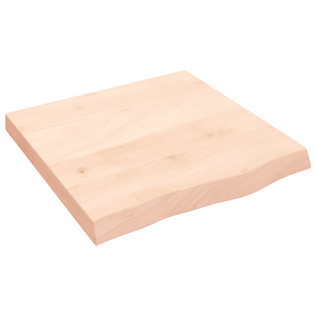 vidaXL Półka, 60x60x(2-6) cm, surowe lite drewno dębowe