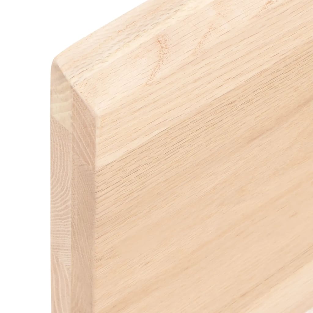 vidaXL Półka, 80x10x4 cm, surowe lite drewno dębowe