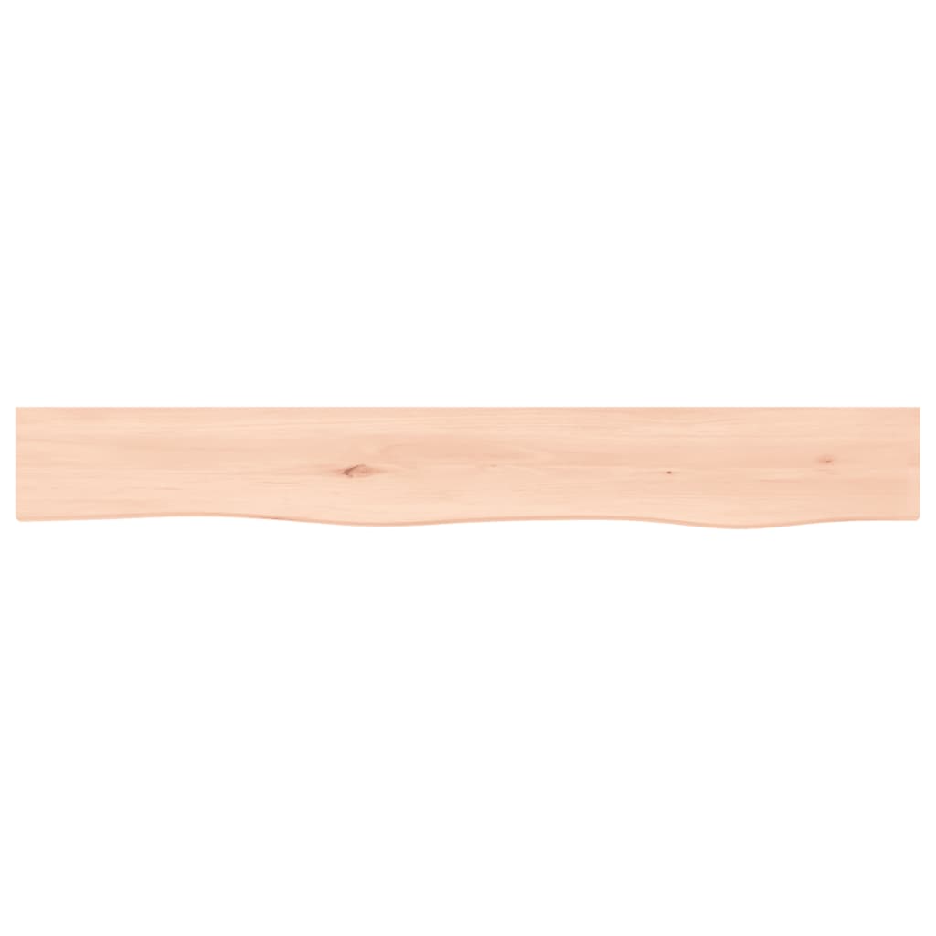 vidaXL Półka, 80x10x6 cm, surowe lite drewno dębowe