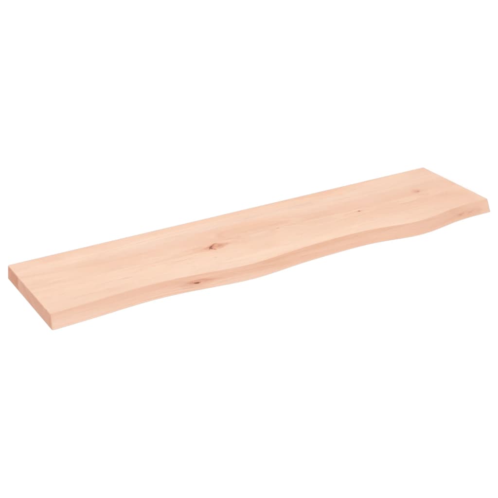 vidaXL Półka, 80x20x2 cm, surowe lite drewno dębowe