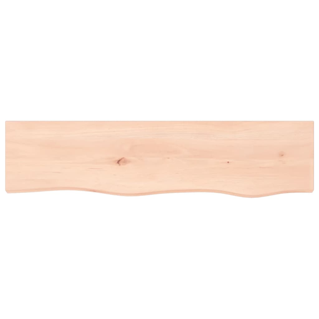 vidaXL Półka, 80x20x2 cm, surowe lite drewno dębowe