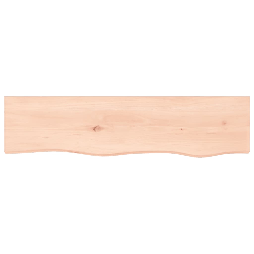 vidaXL Półka, 80x20x4 cm, surowe lite drewno dębowe