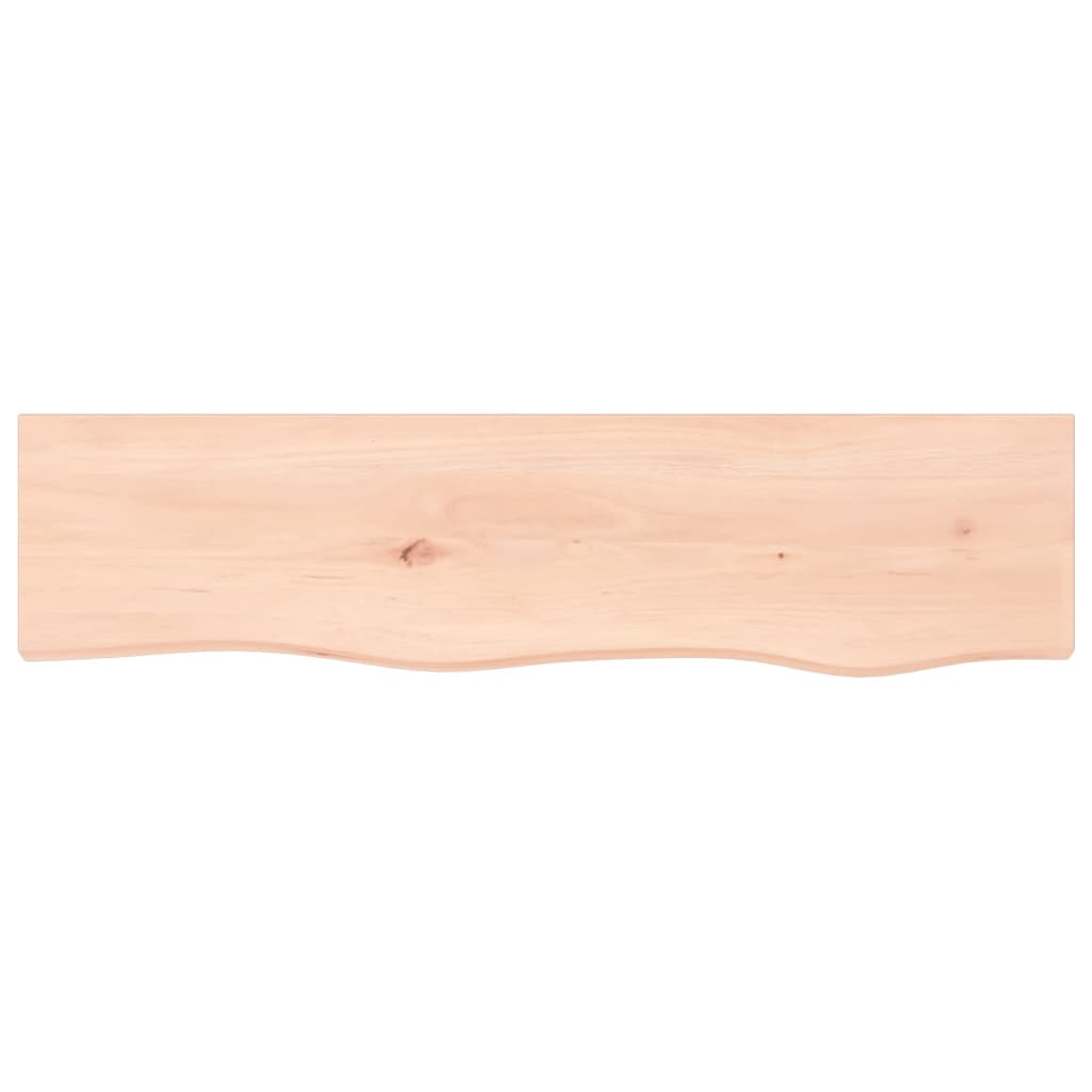 vidaXL Półka, 80x20x6 cm, surowe lite drewno dębowe