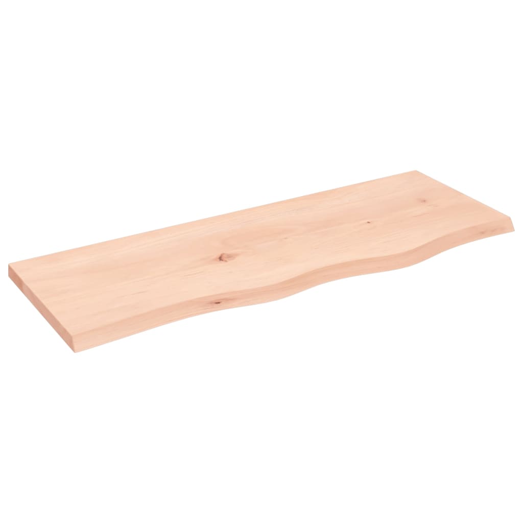 vidaXL Półka, 80x30x2 cm, surowe lite drewno dębowe