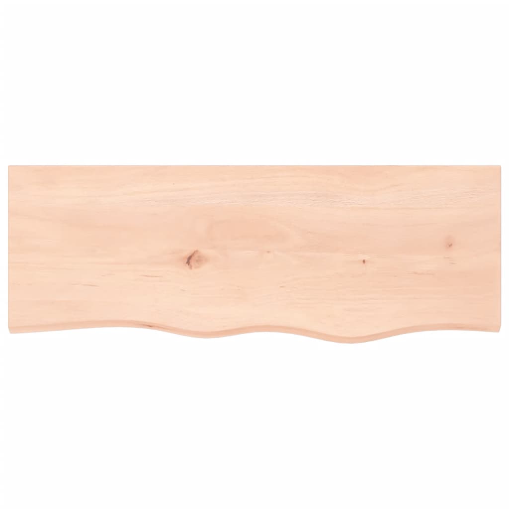 vidaXL Półka, 80x30x2 cm, surowe lite drewno dębowe