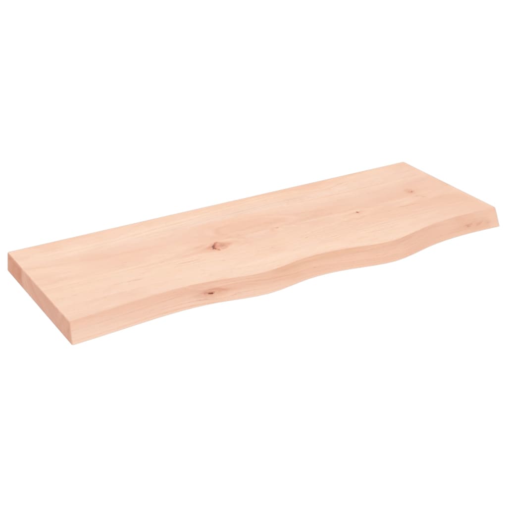 vidaXL Półka, 80x30x(2-4) cm, surowe lite drewno dębowe