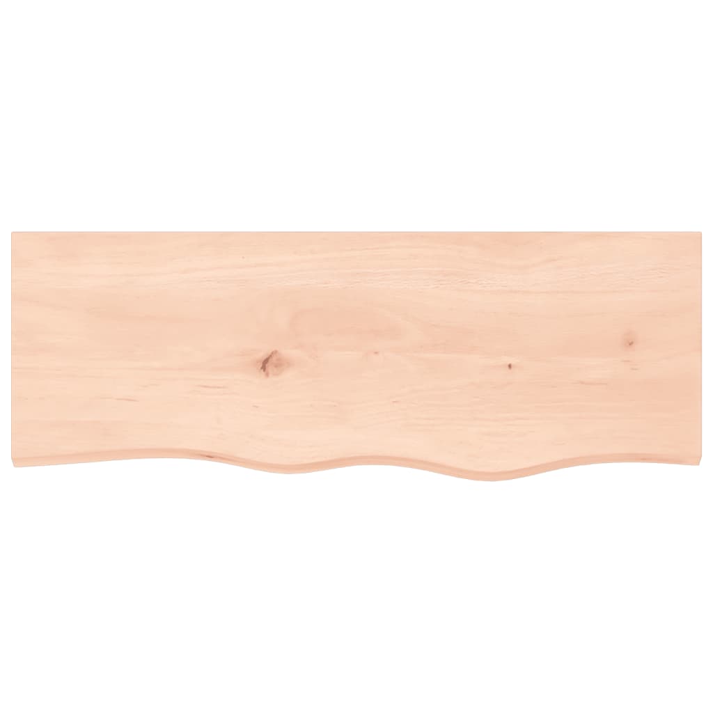 vidaXL Półka, 80x30x(2-4) cm, surowe lite drewno dębowe