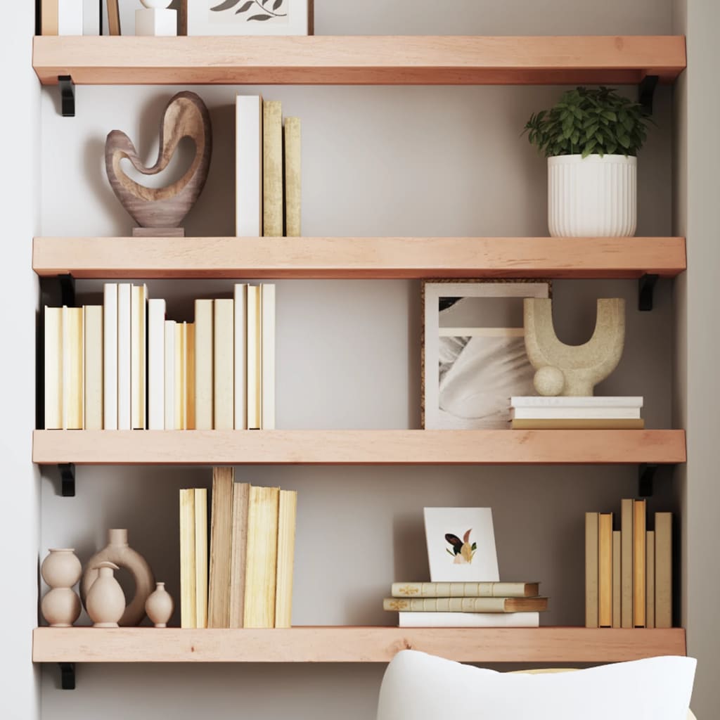 vidaXL Półka, 80x30x(2-6) cm, surowe lite drewno dębowe
