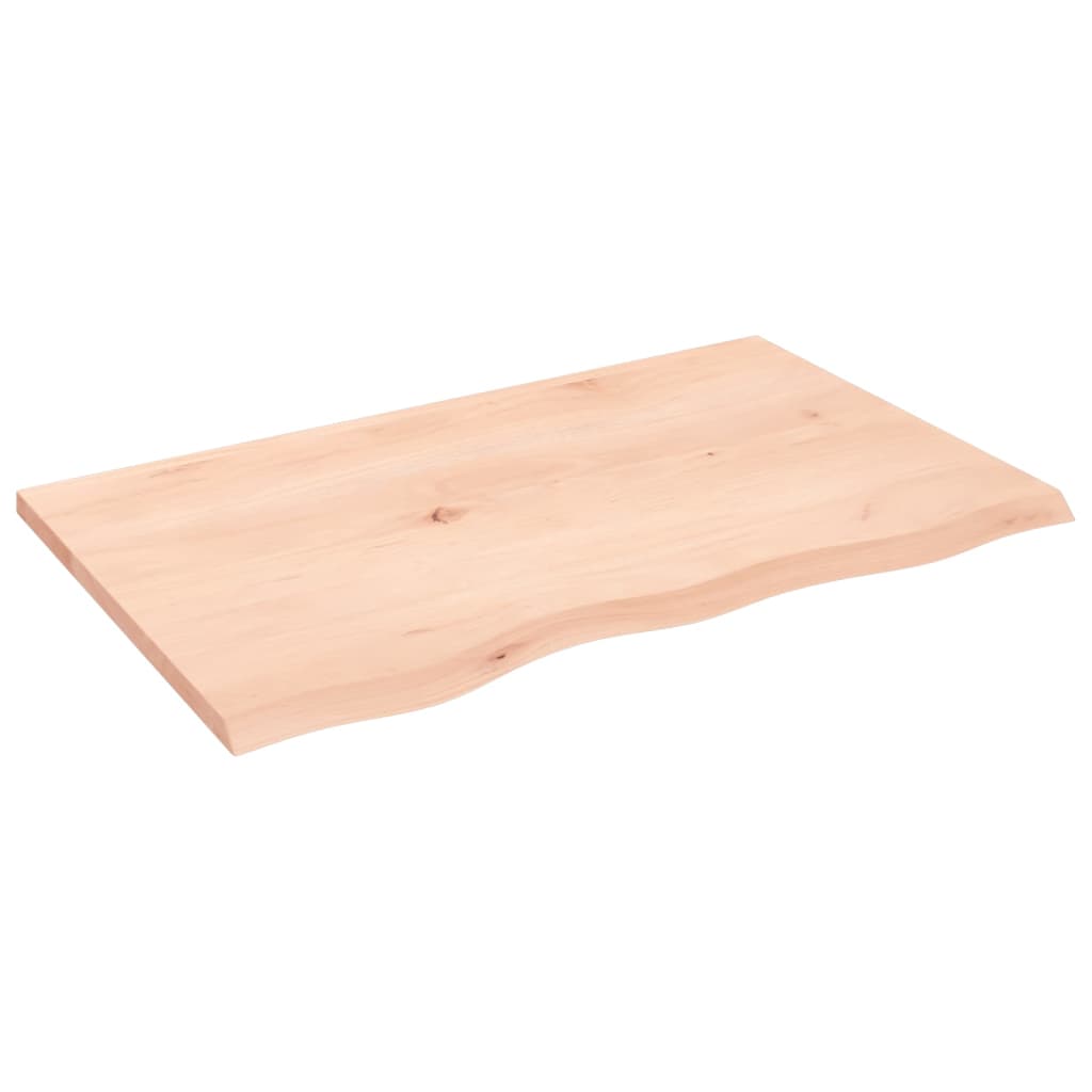 vidaXL Półka, 80x20x2 cm, surowe lite drewno dębowe