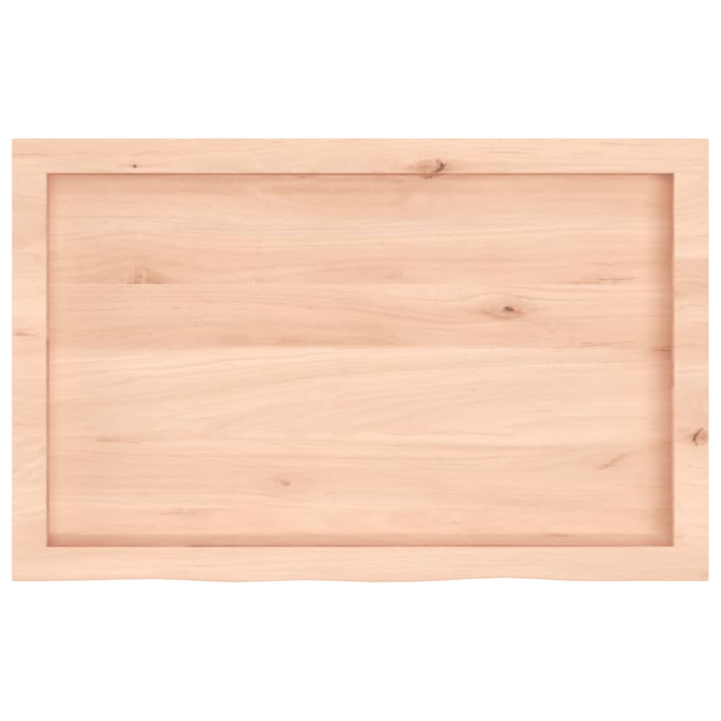 vidaXL Półka, 80x50x(2-4) cm, surowe lite drewno dębowe