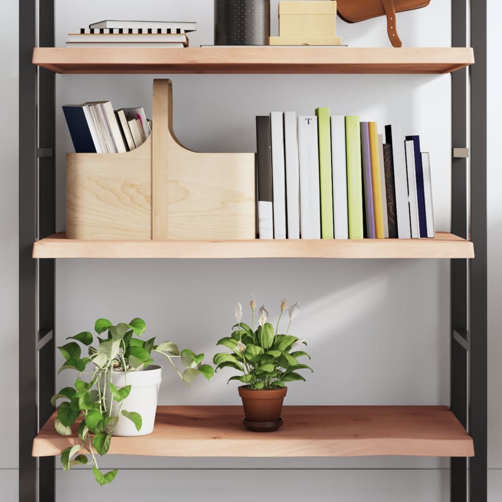 vidaXL Półka, 80x60x(2-4) cm, surowe lite drewno dębowe