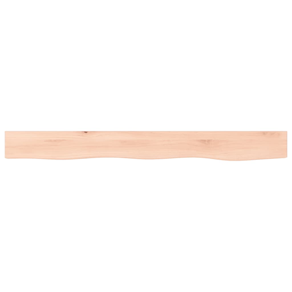 vidaXL Półka, 100x10x2 cm, surowe lite drewno dębowe