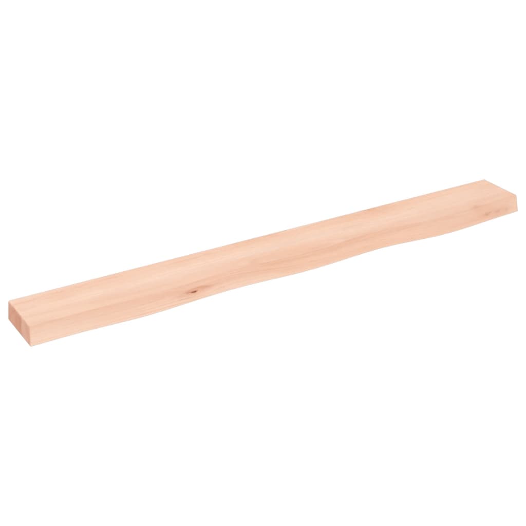 vidaXL Półka, 100x10x4 cm, surowe lite drewno dębowe