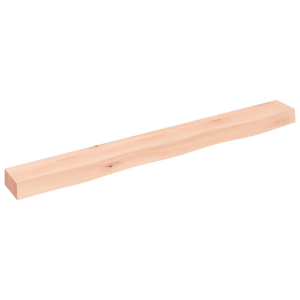 vidaXL Półka, 100x10x6 cm, surowe lite drewno dębowe