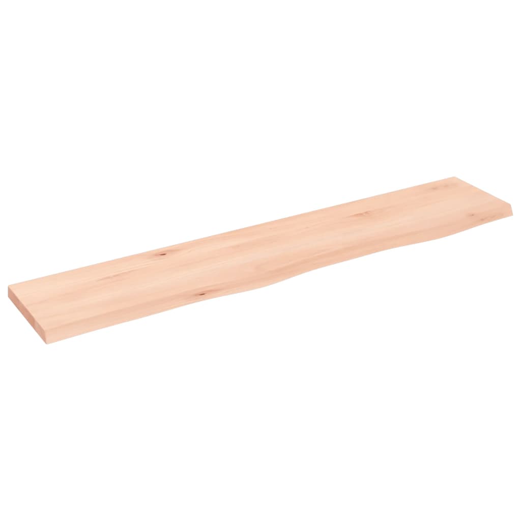 vidaXL Półka, 100x20x2 cm, surowe lite drewno dębowe