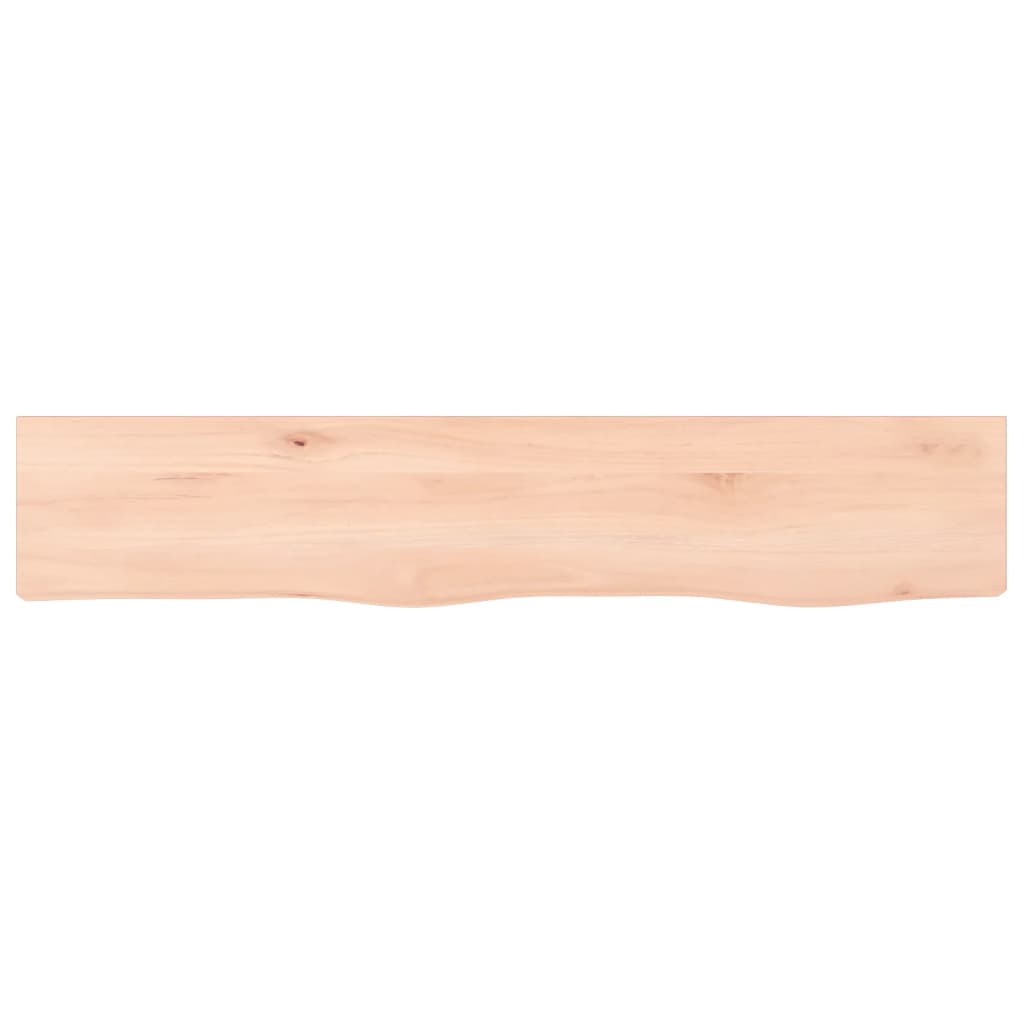 vidaXL Półka, 100x20x2 cm, surowe lite drewno dębowe