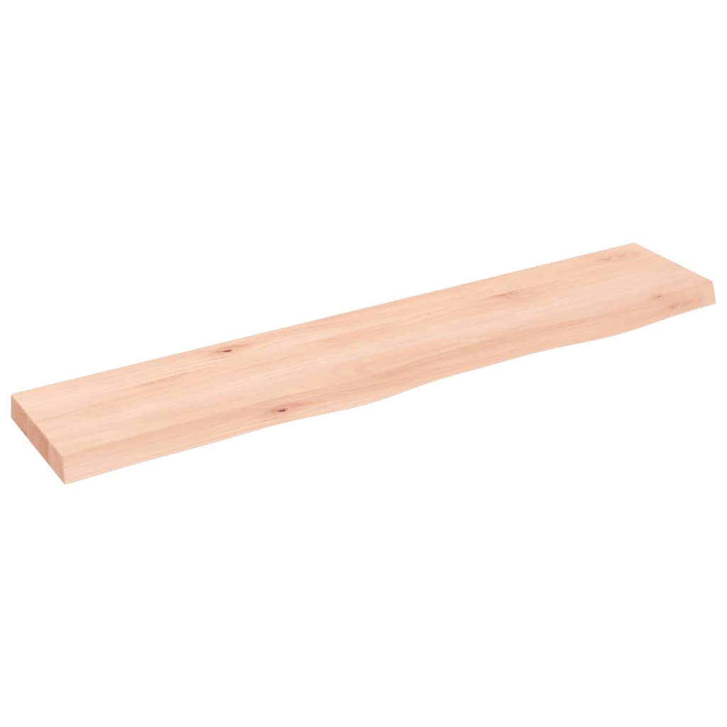 vidaXL Półka, 100x20x4 cm, surowe lite drewno dębowe