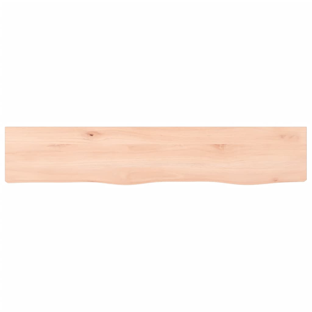 vidaXL Półka, 100x20x4 cm, surowe lite drewno dębowe