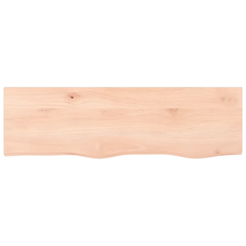 vidaXL Półka, 100x30x2 cm, surowe lite drewno dębowe