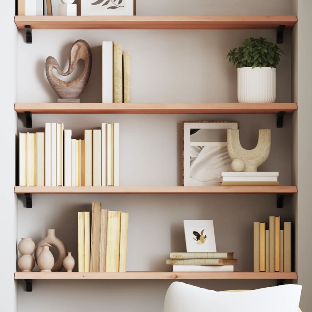 vidaXL Półka, 100x30x2 cm, surowe lite drewno dębowe