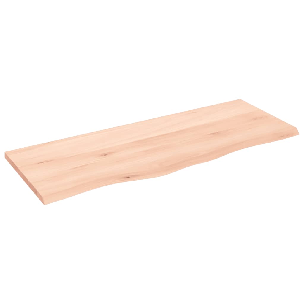 vidaXL Półka, 100x40x2 cm, surowe lite drewno dębowe