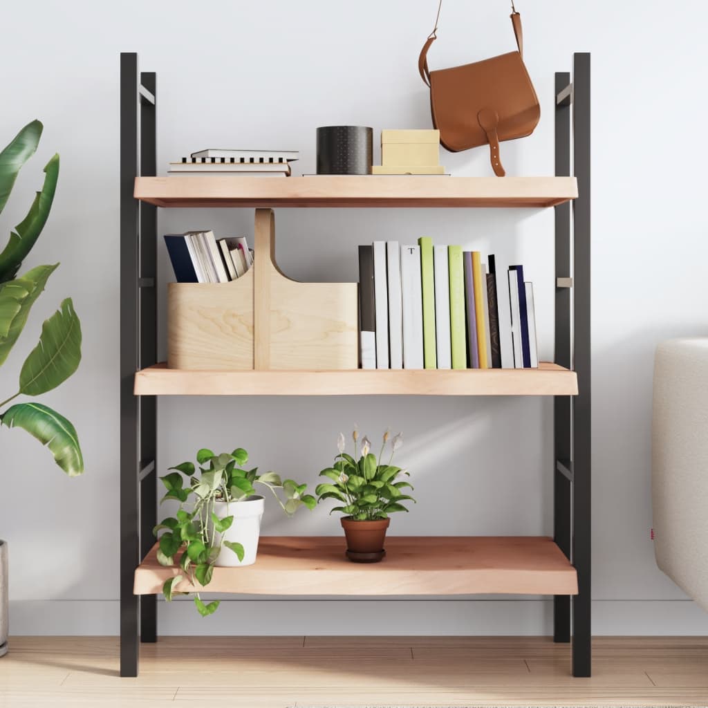vidaXL Półka, 100x40x(2-6) cm, surowe lite drewno dębowe