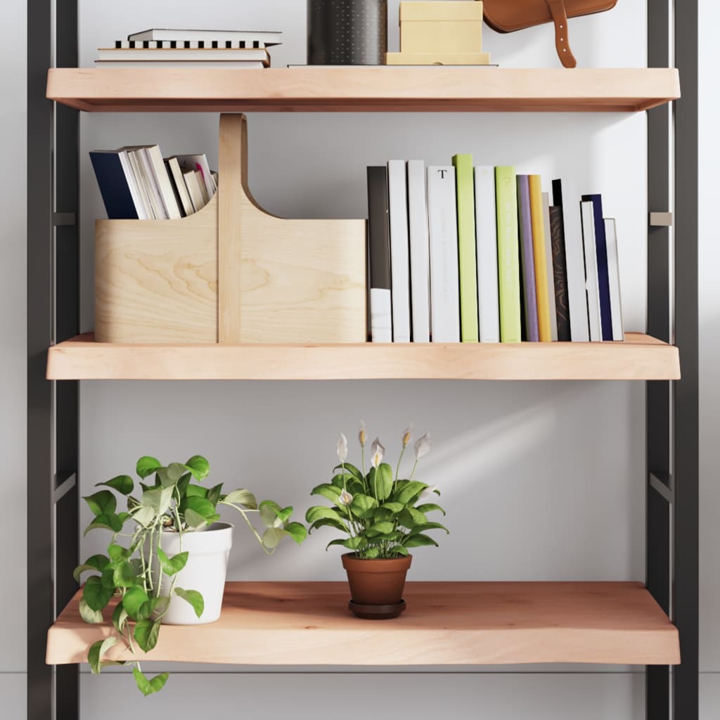 vidaXL Półka, 100x40x(2-6) cm, surowe lite drewno dębowe