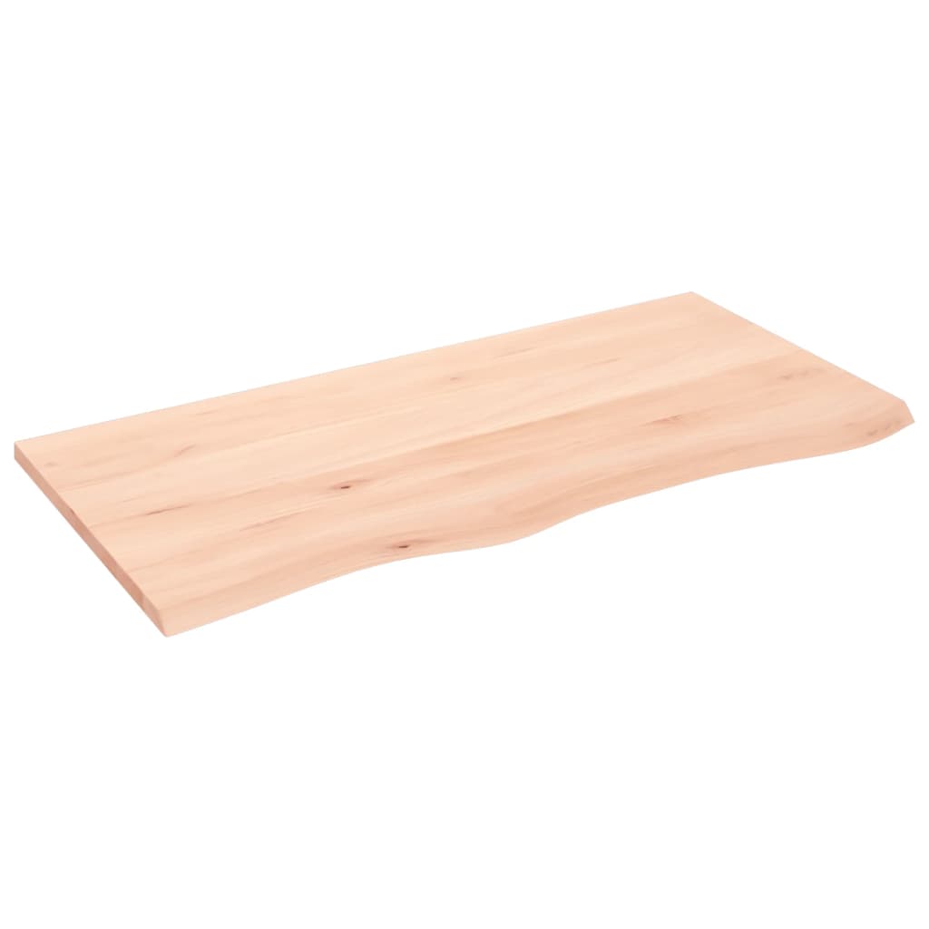vidaXL Półka, 100x50x2 cm, surowe lite drewno dębowe