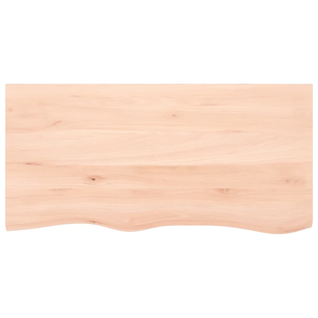 vidaXL Półka, 100x50x(2-4) cm, surowe lite drewno dębowe