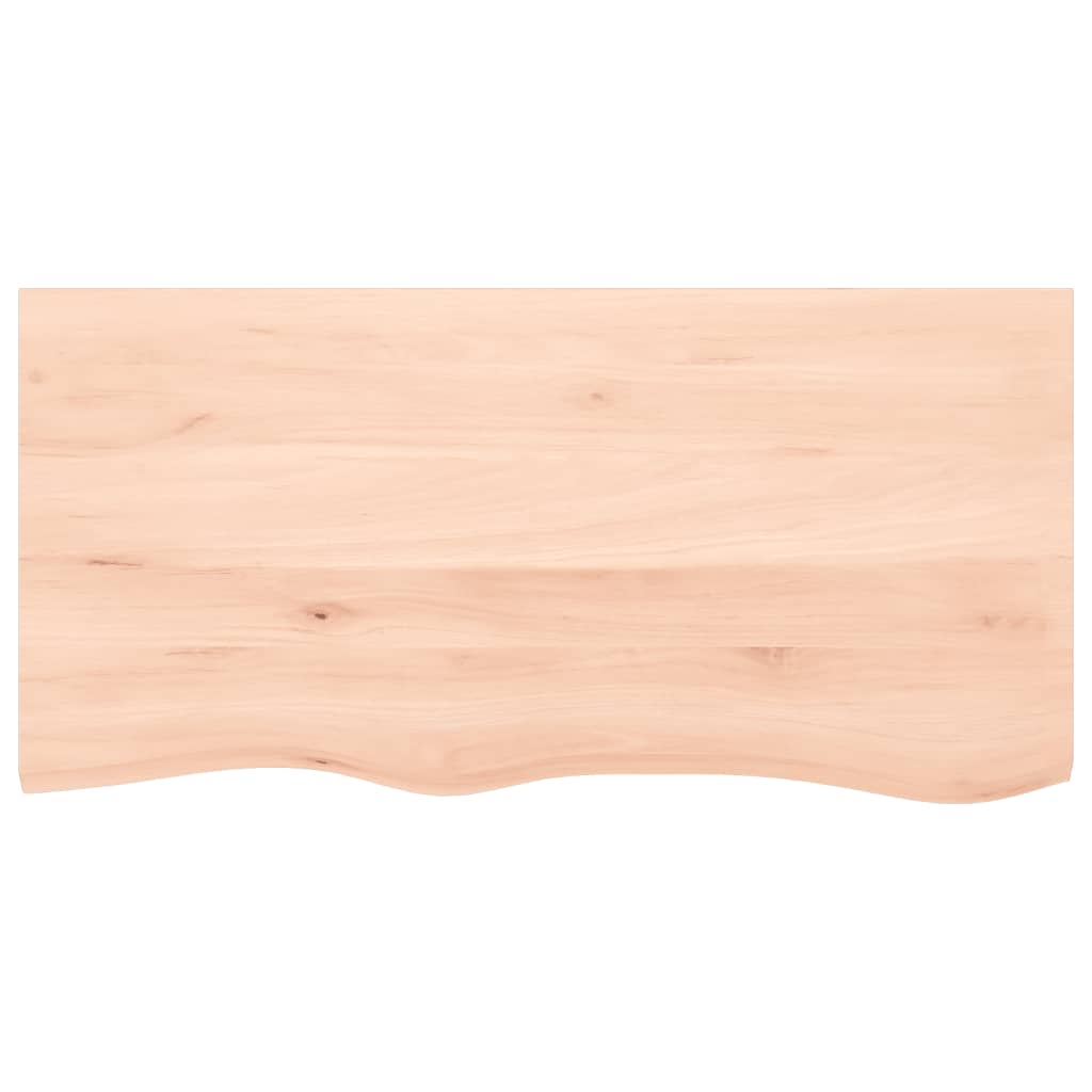 vidaXL Półka, 100x50x(2-6) cm, surowe lite drewno dębowe