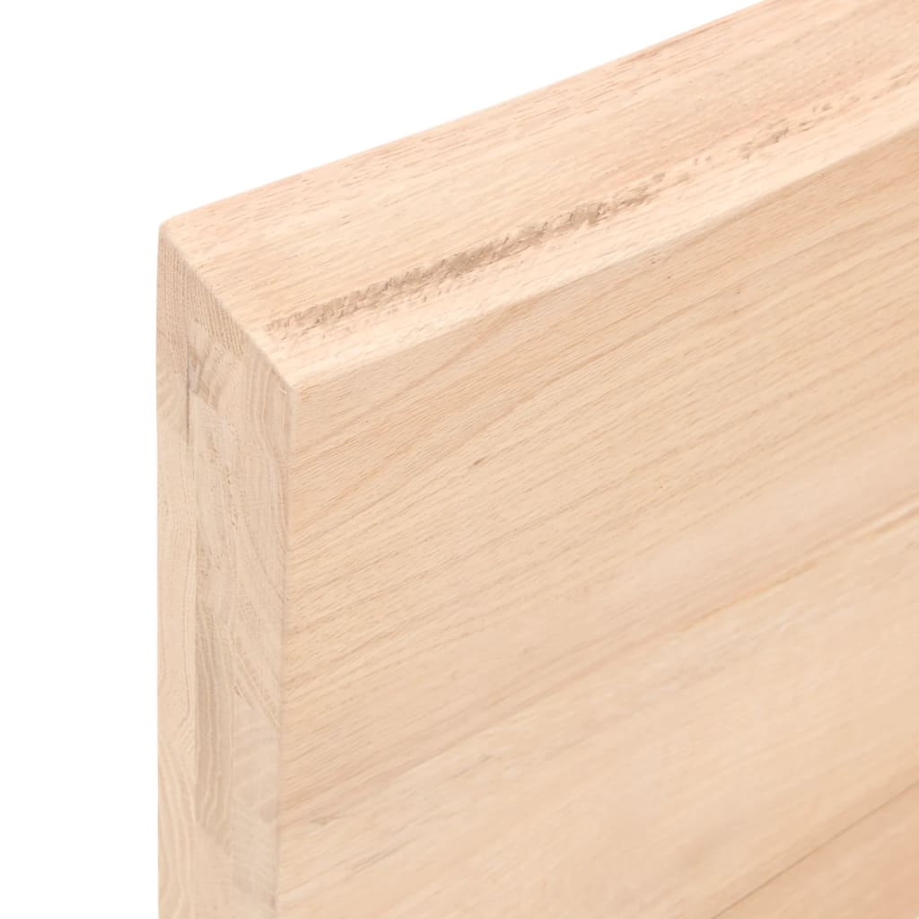 vidaXL Półka, 100x50x(2-6) cm, surowe lite drewno dębowe